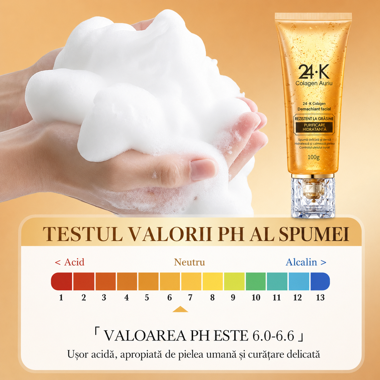 Curățător Aur 24K pentru Față
