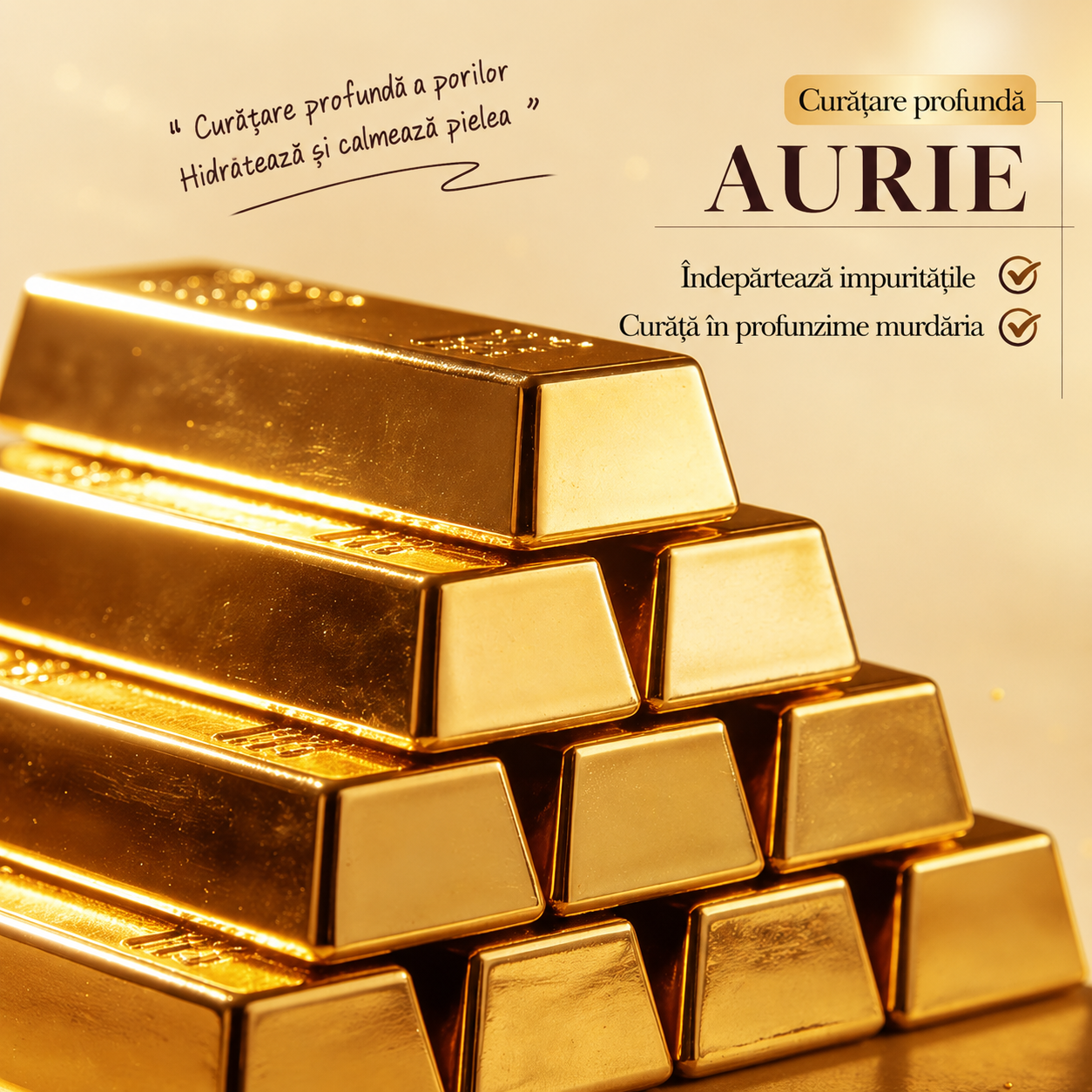 Curățător Aur 24K pentru Față