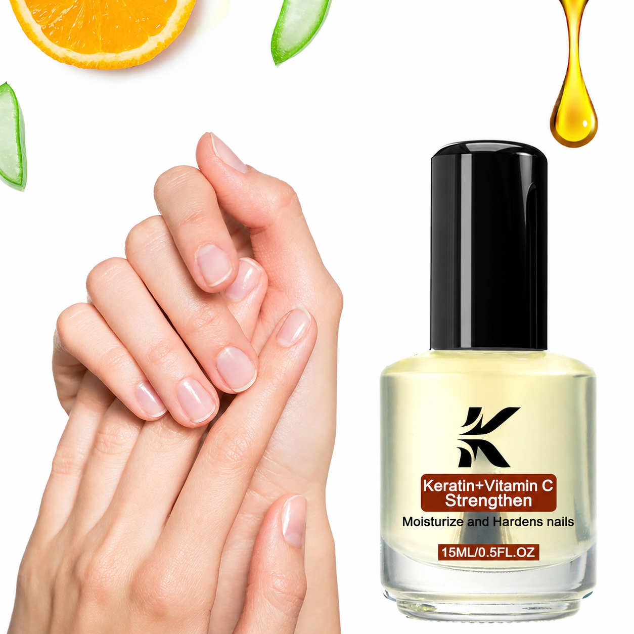 Serul Magic pentru Unghii -  Formula cu Keratină și Vitamina C